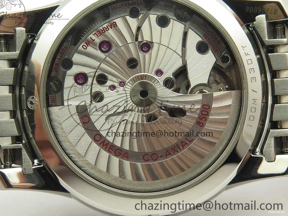 0315 De Ville Hour Vision 41mm SS VSF 1:1 Best Edition White Dial on SS Bracelet A8500 Super Clone Casual 7946
